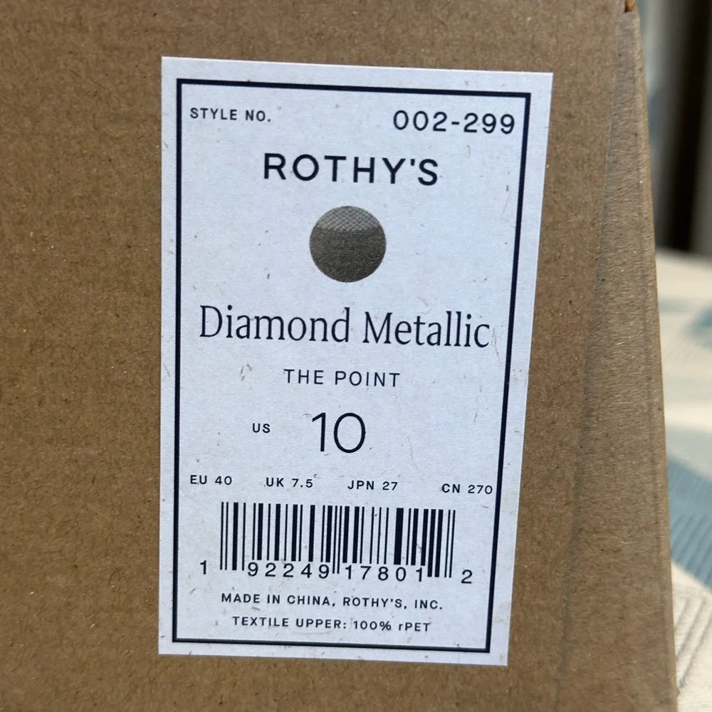 Rothy's Cream and Blue Women's Flats - Picture 5 of 5